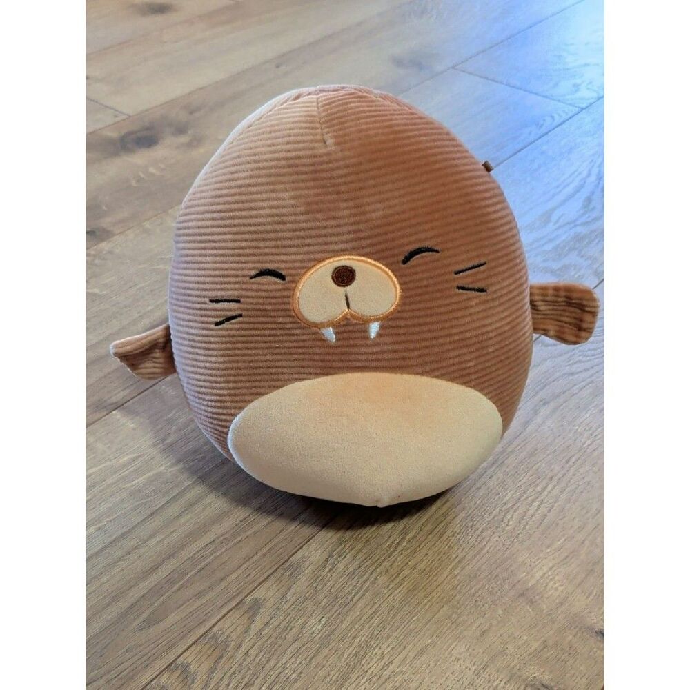 Squishmallows Tan Corduroy Plush, Bruce The Walrus